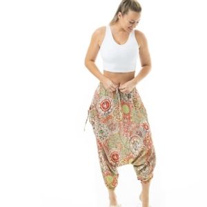 🌞🏵️ Buddha Pants in red galactic